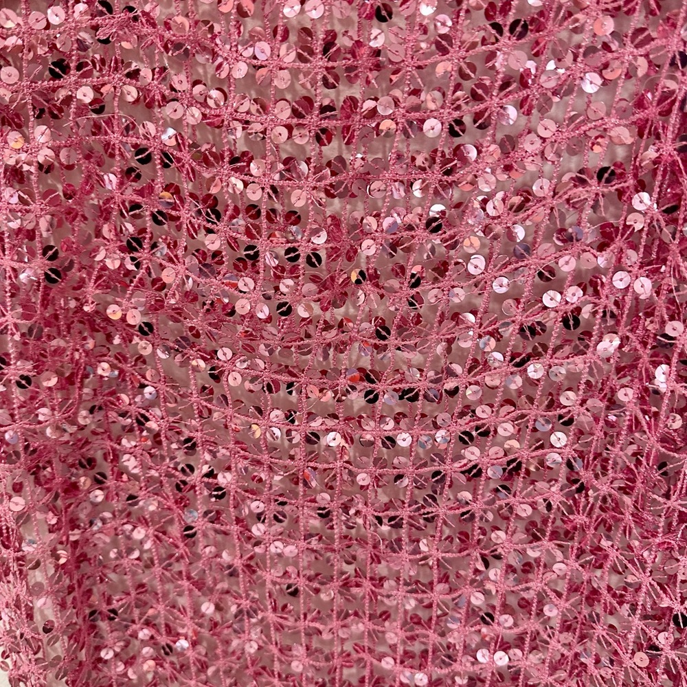 Dazzling Pink Sequin Scarf Wrap